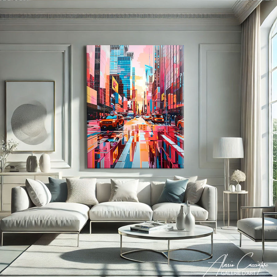 TABLEAU NEW YORK ROUGE – mise en situation