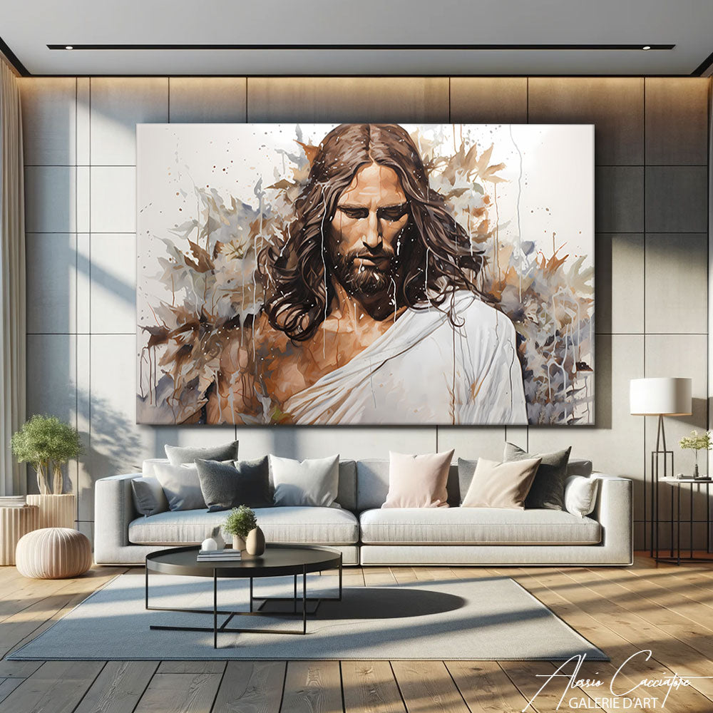 tableau avec Jésus