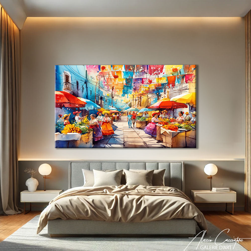 TABLEAU MEXIQUE COLORÉ