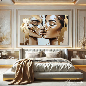 tableau couple femme 
