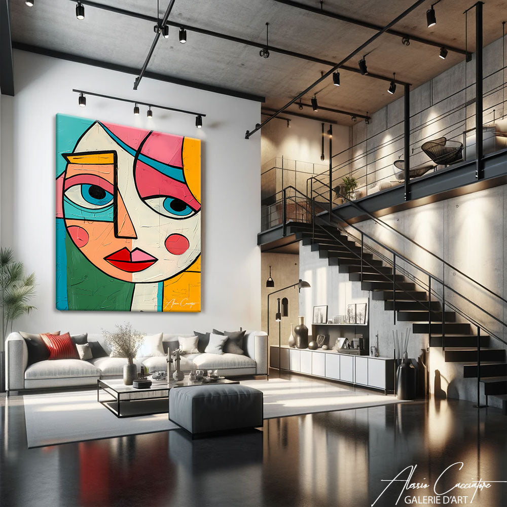 Tableau Cubisme Vintage