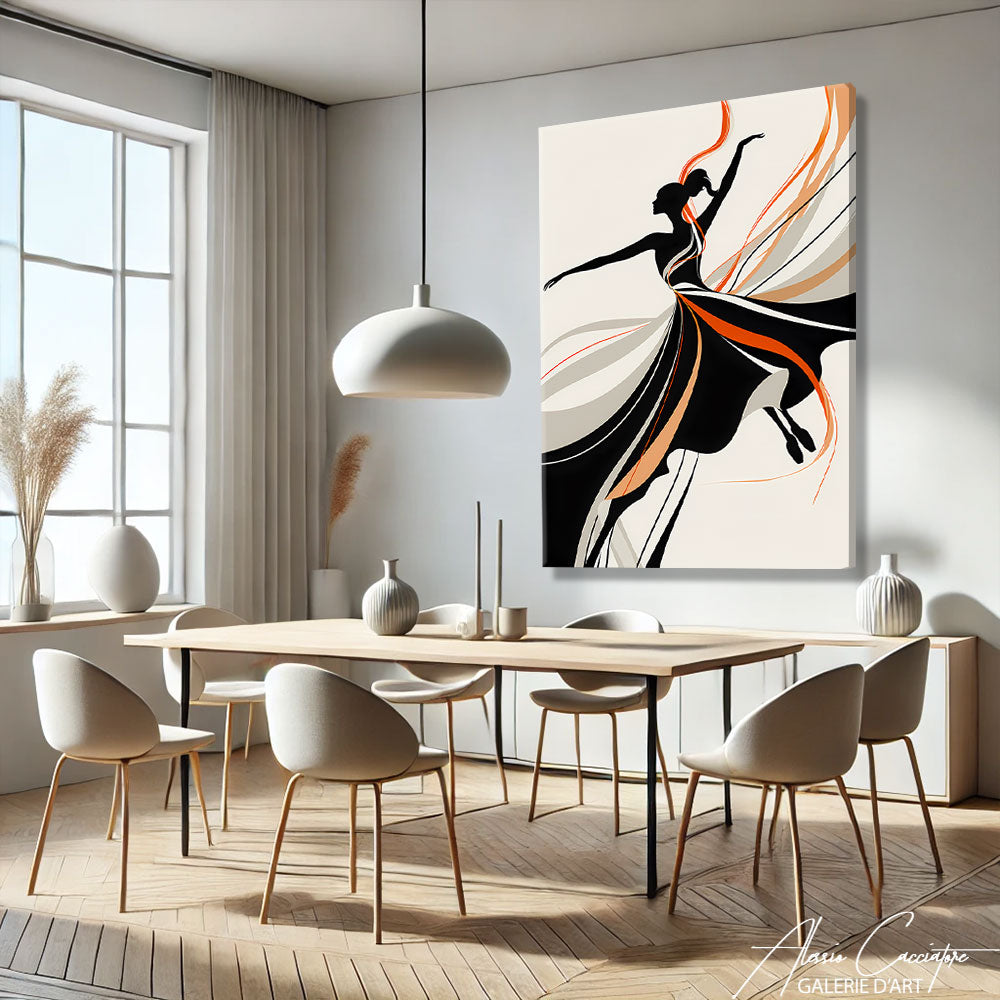 Peinture minimaliste femme

