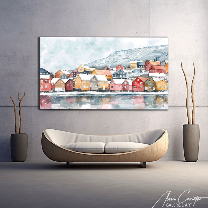 Tableau Peinture Paysage Abstrait
