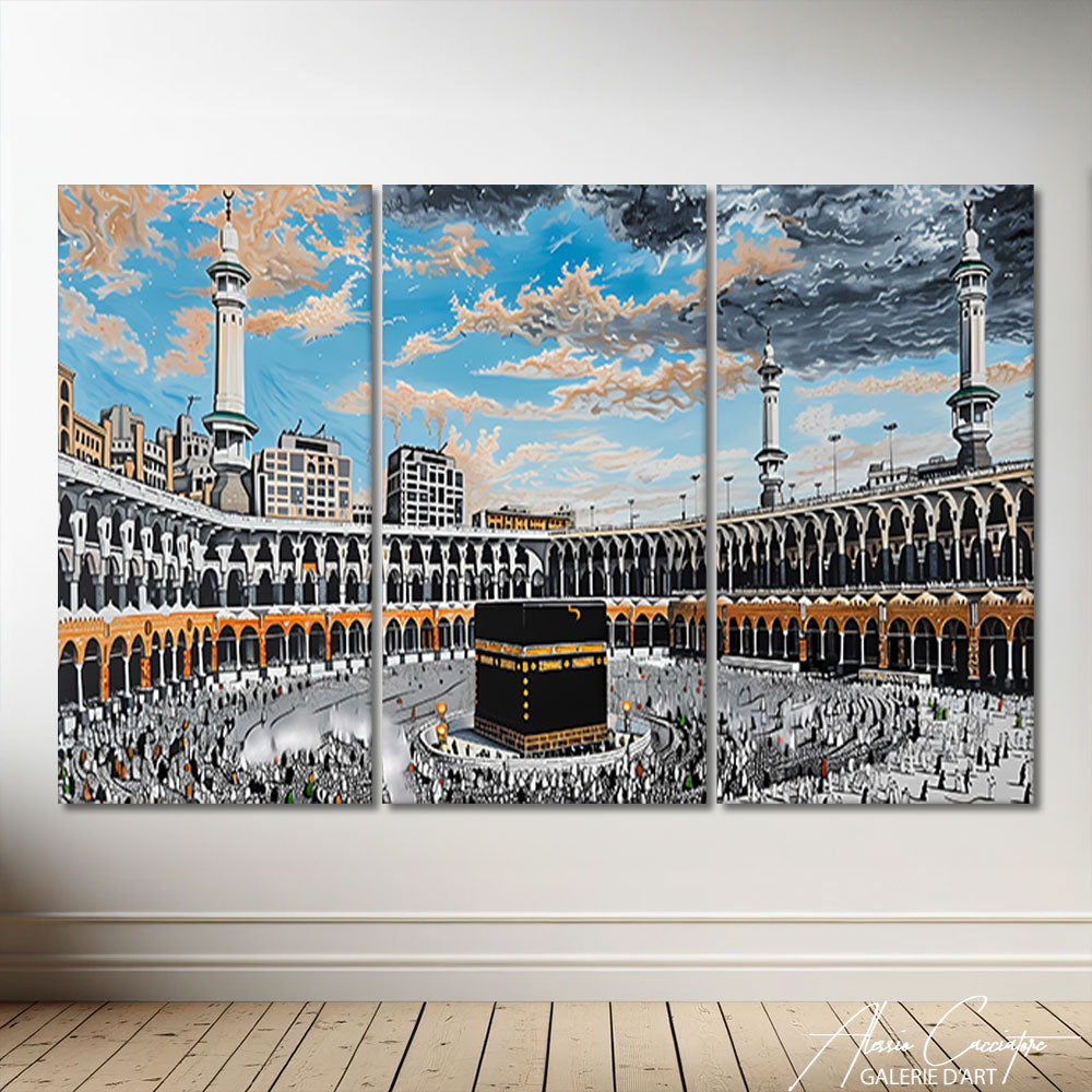 Tableau Triptyque Islam
