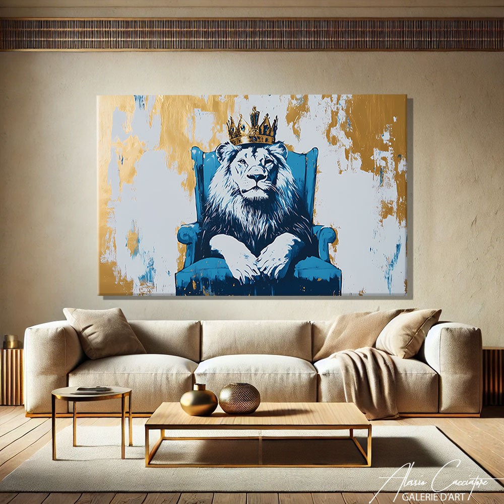 Tableau Lion Doré