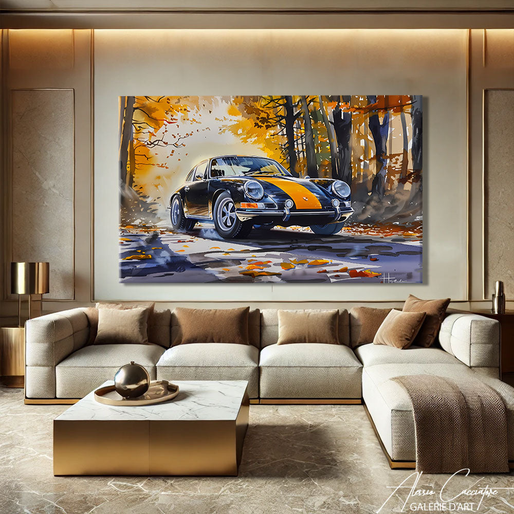 Tableau Peinture Porsche
