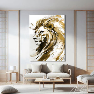 Toile Tete De Lion
