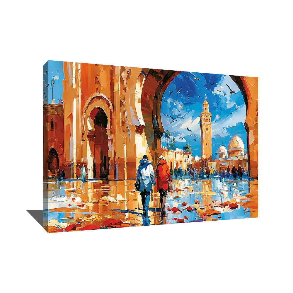 TABLEAU MAROCAIN ABSTRAIT
