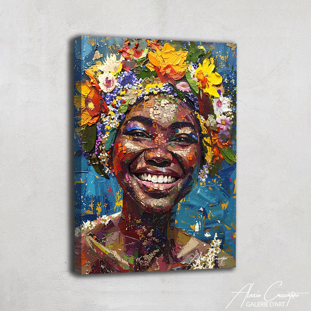 Femme Africaine Peinture sur Toile