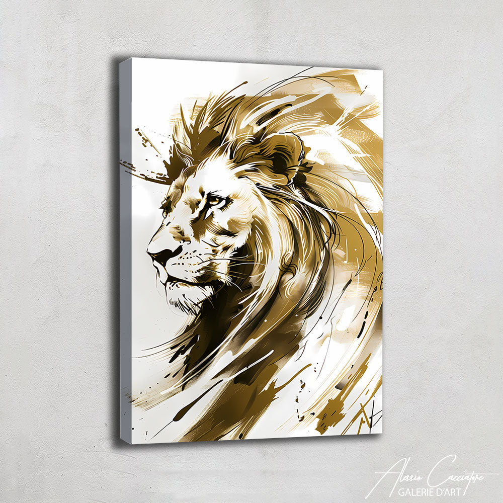 Toile Tete De Lion