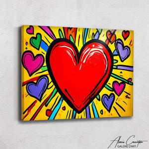 Tableau Pop Art Amour