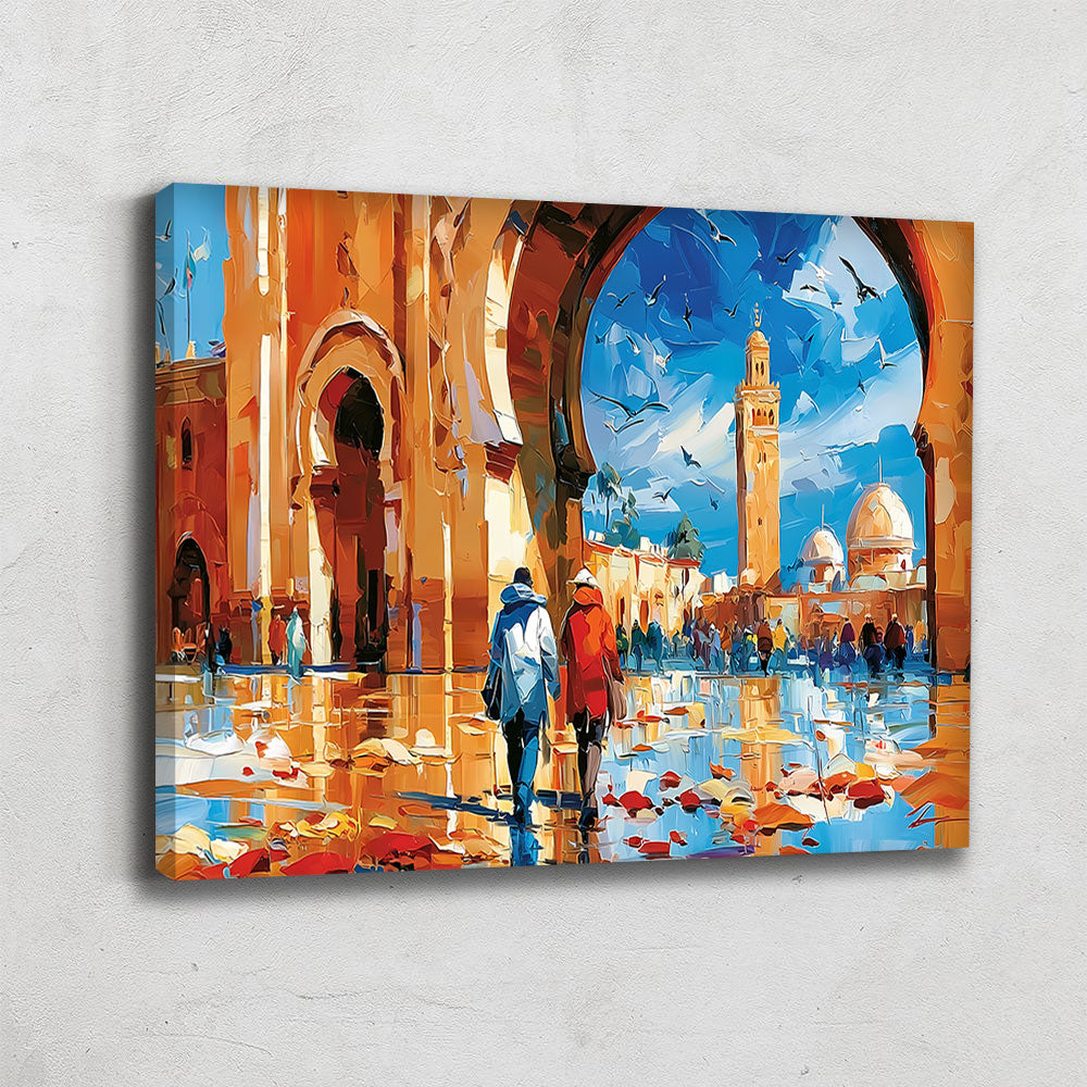 TABLEAU MAROCAIN ABSTRAIT