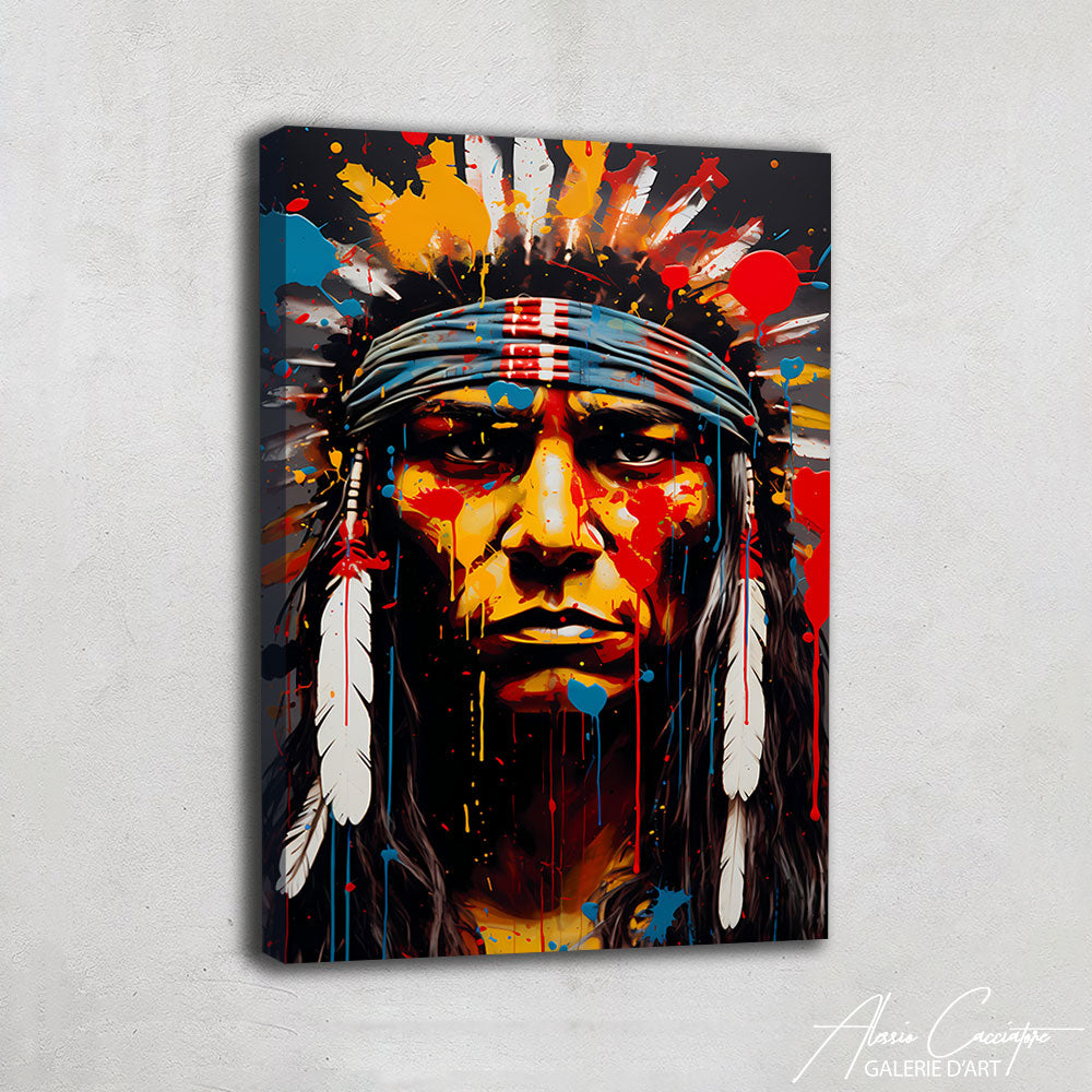 Tableau Motif Amérindien