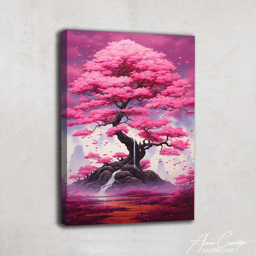 TABLEAU JAPONAIS CERISIER