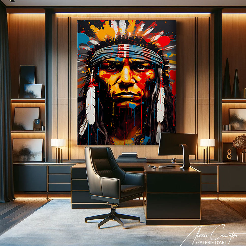 Tableau Poster Amérindien 