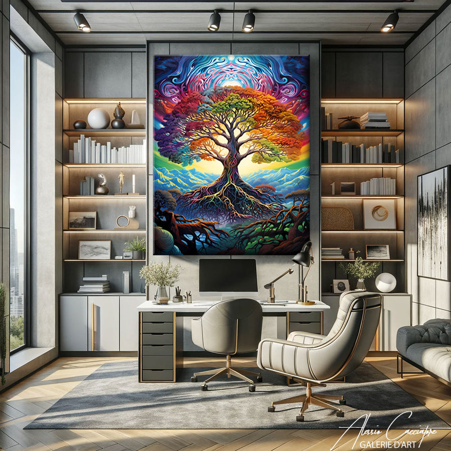 Tableau déco Arbre de vie – mise en situation