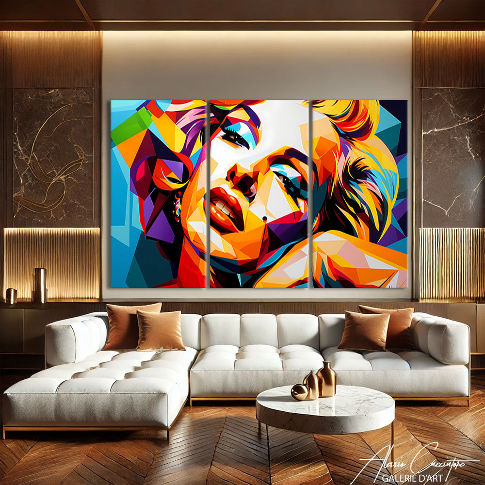 TABLEAU TRIPTYQUE  MODERNE