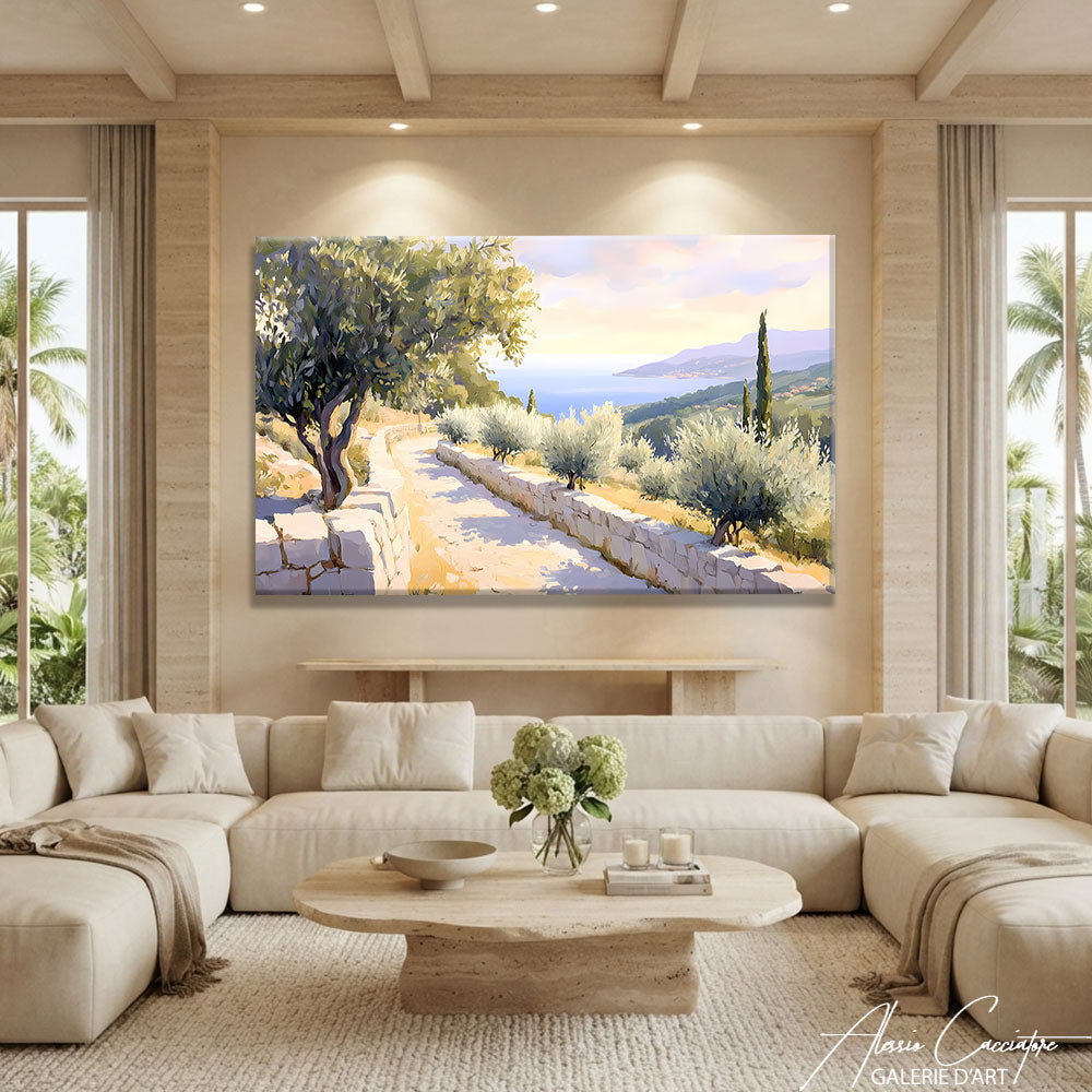 Toile Paysage Méditerranéen