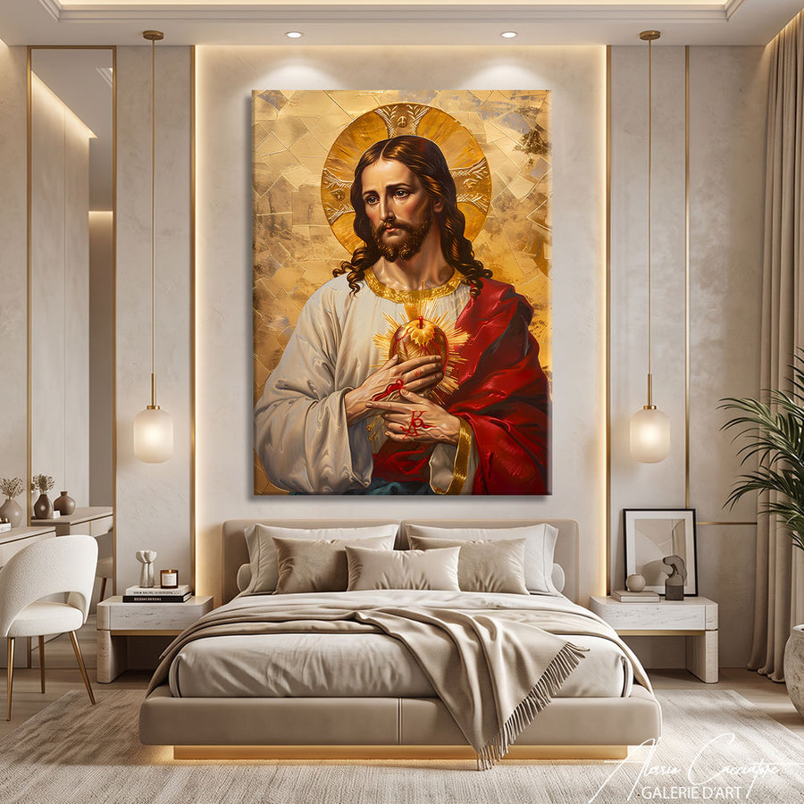TABLEAU RELIGIEUX VINTAGE – mise en situation
