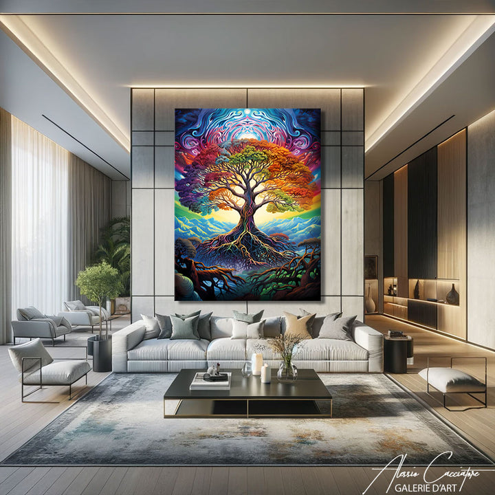 tableau arbre de vie couleur