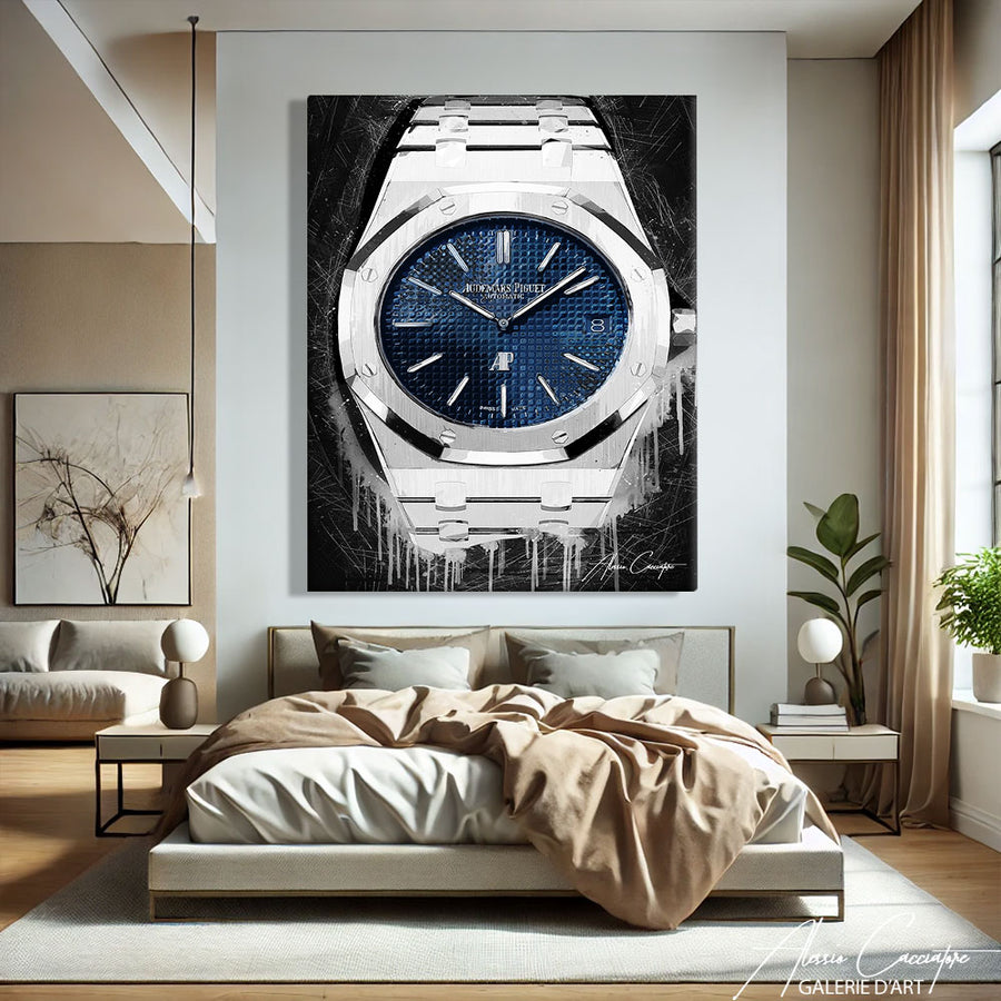 TABLEAU MONTRE MODERNE – mise en situation