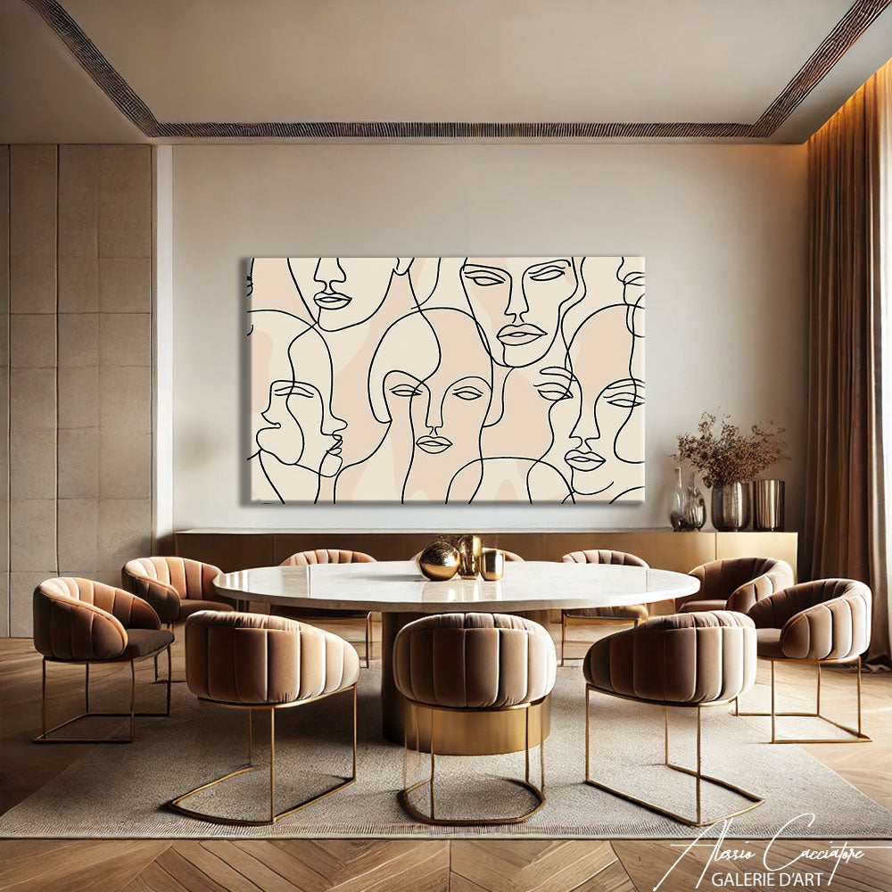 Peinture acrylique minimaliste

