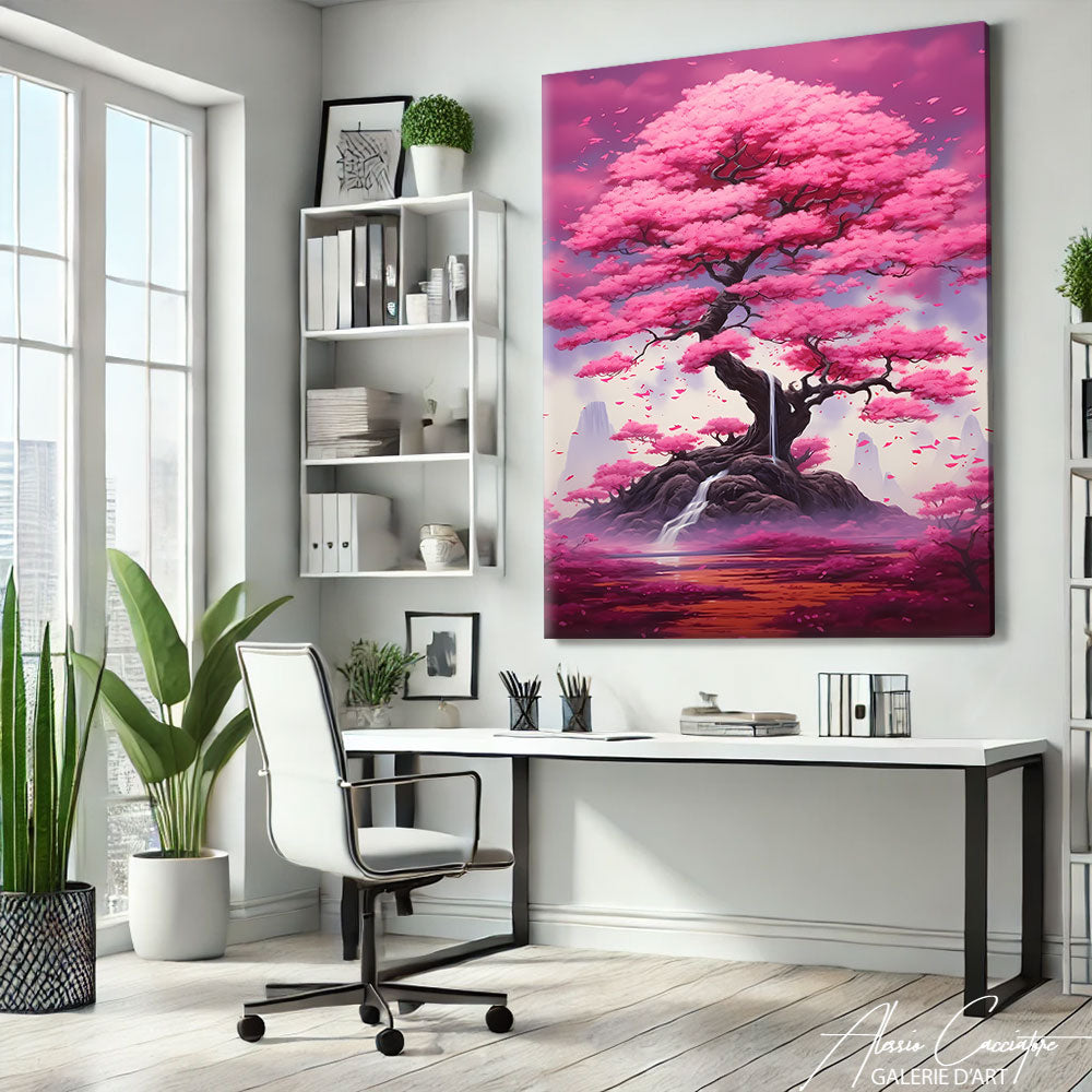 tableau japonais paysage