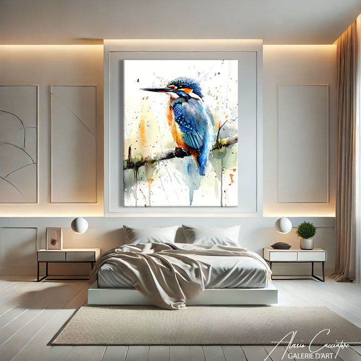 Tableau Aquarelle Oiseau