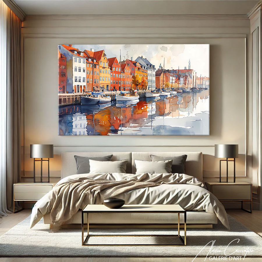 Tableau Paysage Peinture
 – mise en situation