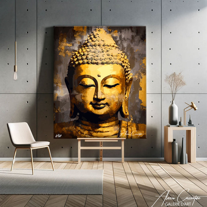 tableau bouddha peinture