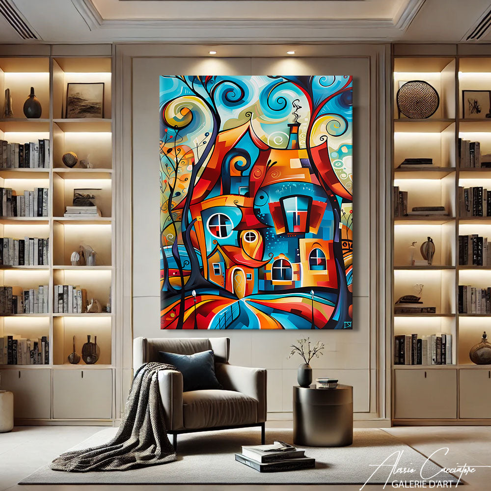 Reproduction Tableau Cubisme
