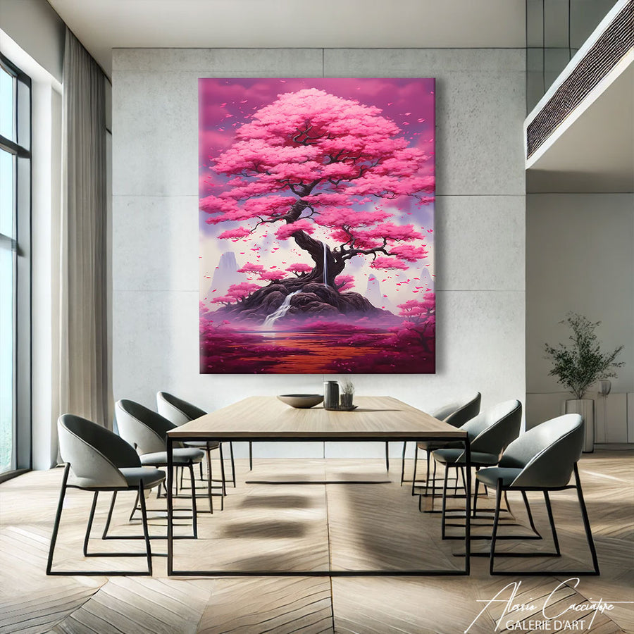 TABLEAU JAPONAIS CERISIER – mise en situation