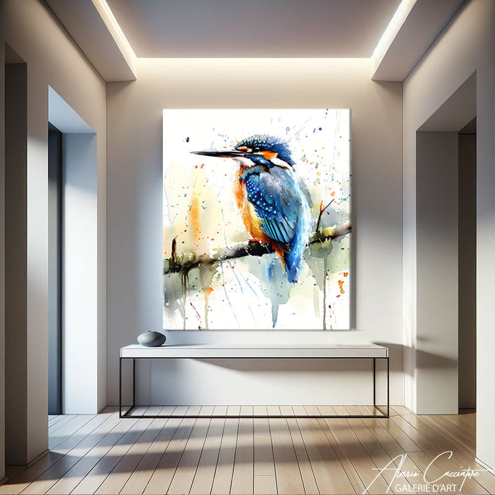 Peinture Oiseau sur Branche