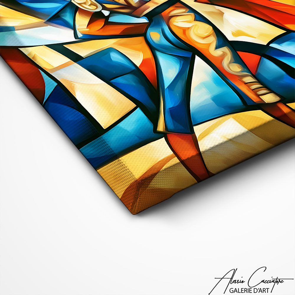 Art Mural Corrida Abstrait