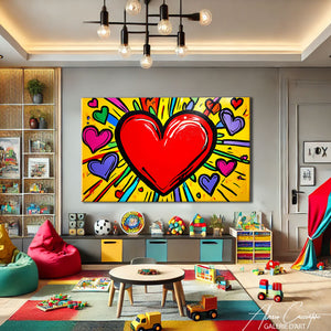 Tableau Pop Art Amour