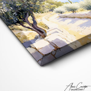 Art Mural Paysage Méditerranéen