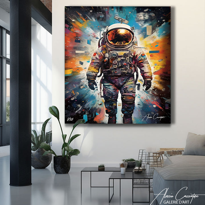 tableau astronaute