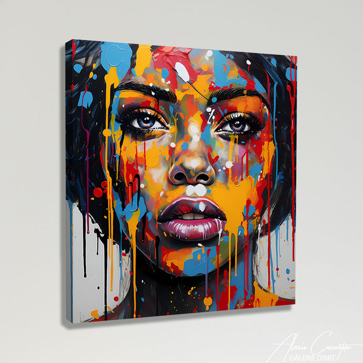 Tableau Peinture Visage Femme