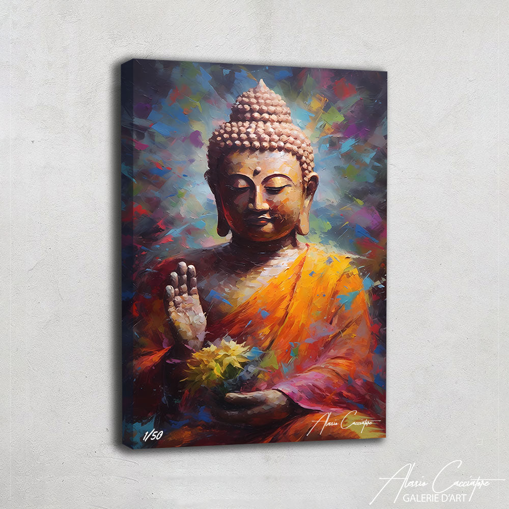 grand tableau de bouddha