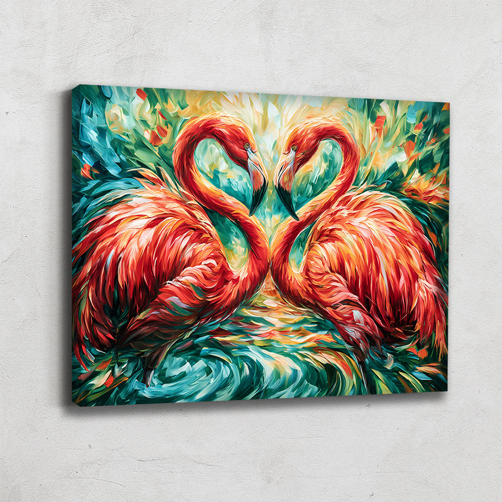 Tableau Flamants Roses