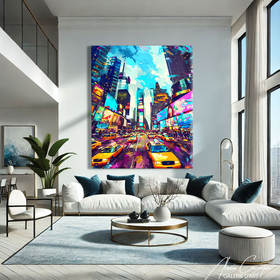 TABLEAU NEW YORK COULEUR – mise en situation