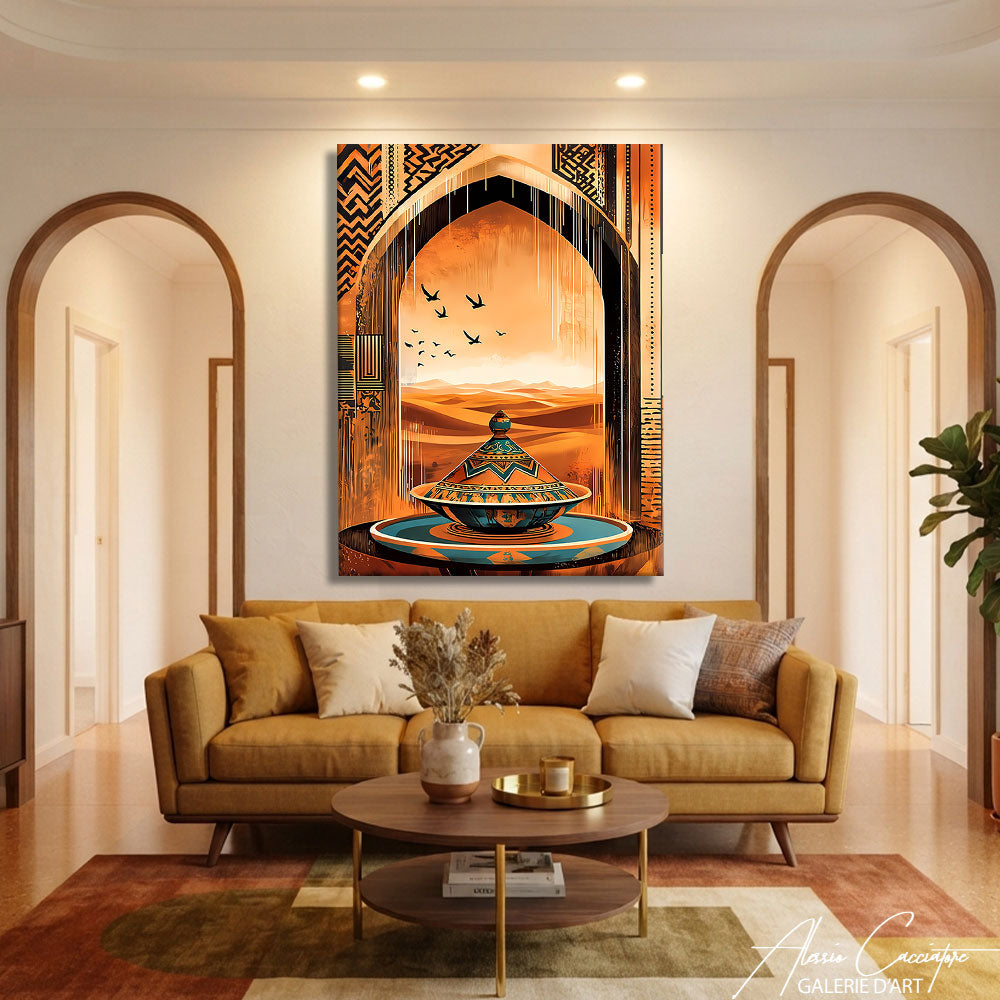 Peinture Toile Terracotta