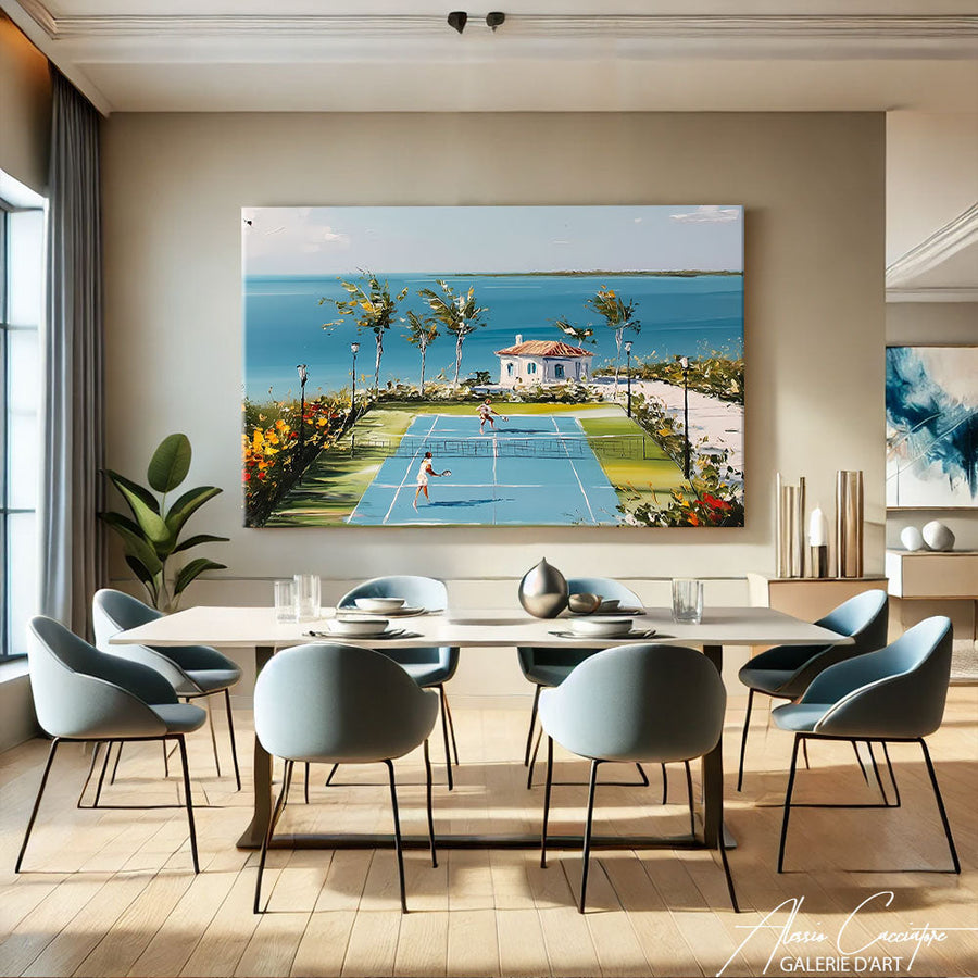 TABLEAU TENNIS CHIC AlessioCacciatore – mise en situation