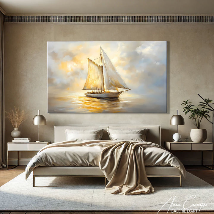 Tableau Mer et Bateau
