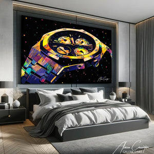 TABLEAU MONTRE COLORÉ