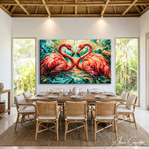 Affiche Flamants Roses