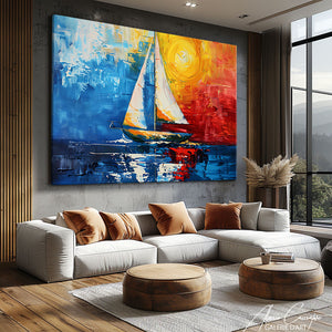 Tableau Voilier Contemporain