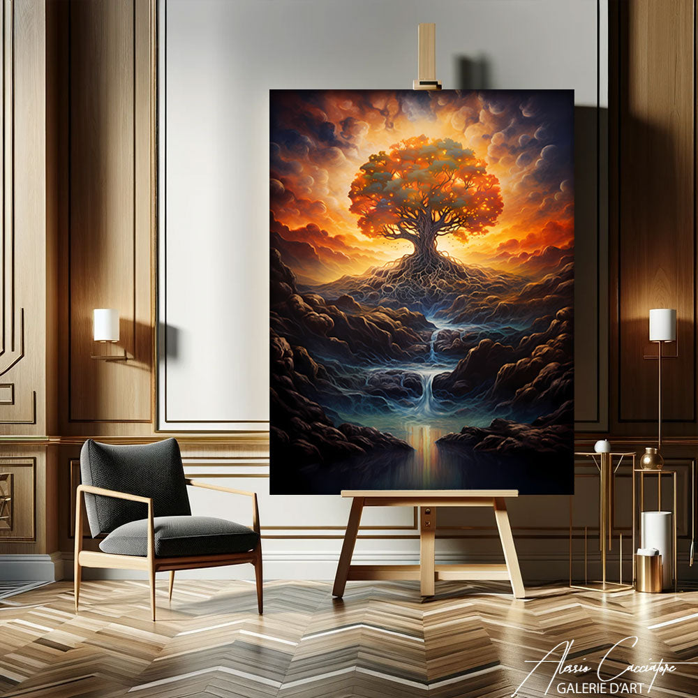 peinture tableau arbre de vie