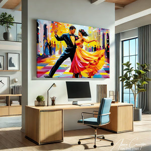 Tableau Amoureux Coloré
