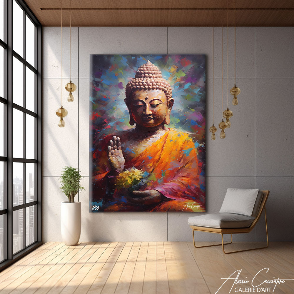 grand tableau bouddha
